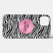Zwart-witzebra afdrukken Case-Mate iPhone case (Achterkant (horizontaal))