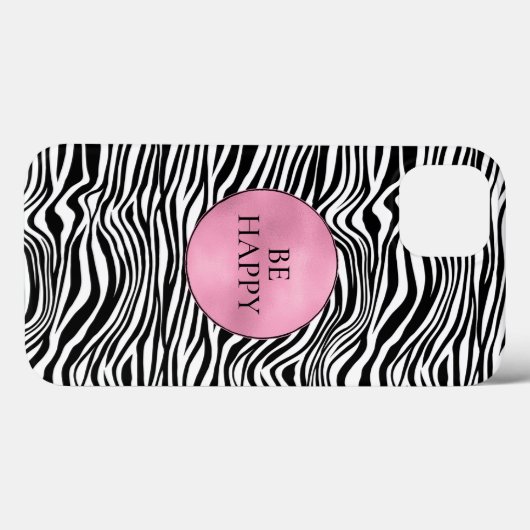 Zwart-witzebra afdrukken Case-Mate iPhone case (Achterkant (horizontaal))