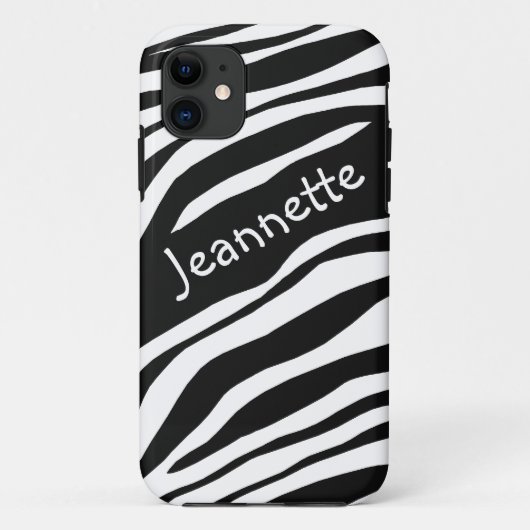 Zwart-witzebra Afdrukken iPhone 5 Hoesje (Achterkant)
