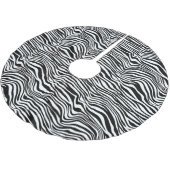 Zwart-witzebra afdrukken kerstboom rok (Gekanteld)
