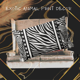 Zwart-witzebra afdrukken kussen