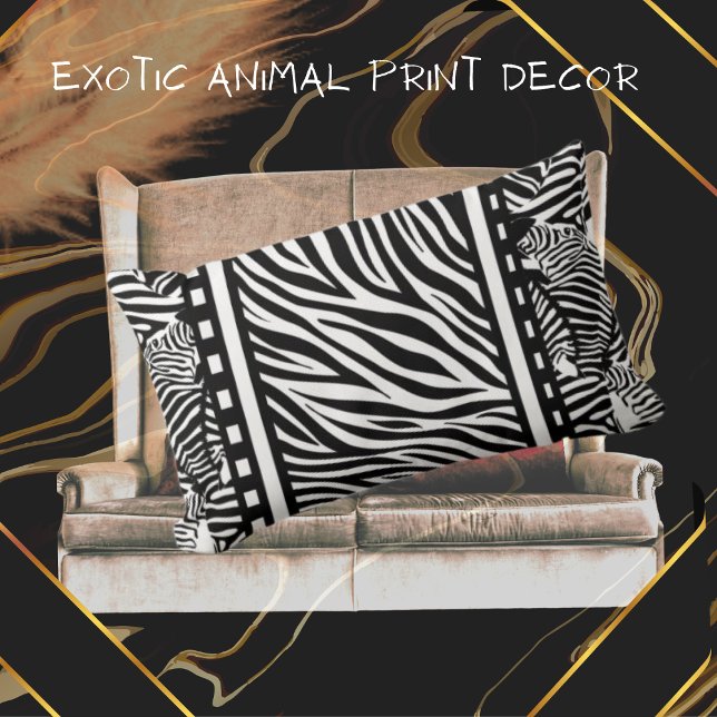 Zwart-witzebra afdrukken kussen (Creator heeft geüpload)