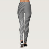 Zwart-witzebra afdrukken leggings (Achterkant)