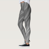 Zwart-witzebra afdrukken leggings (Links)