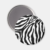 Zwart-witzebra afdrukken magneet (Voorkant / Achterkant)