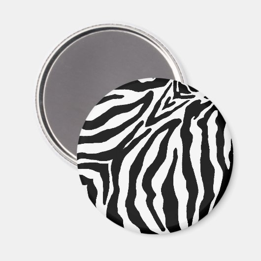Zwart-witzebra afdrukken magneet (Voorkant / Achterkant)