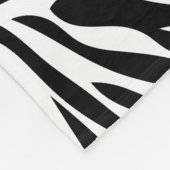 Zwart-witzebra afdrukken met hot-roze fleece deken (Hoek)