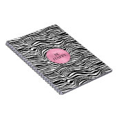 Zwart-witzebra afdrukken notitieboek (Rechterzijde)