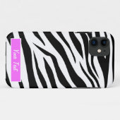 Zwart-witzebra afdrukken - personaliseren Case-Mate iPhone case (Achterkant (horizontaal))