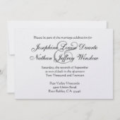 Zwart-witzebra Afdrukken Persoonlijk huwelijk Kaart (Achterkant)