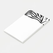 Zwart-witzebra afdrukken post-it® notes (Schuin)