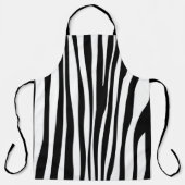 Zwart-witzebra afdrukken schort (Voorkant)