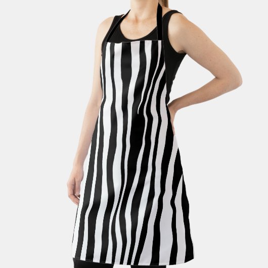 Zwart-witzebra afdrukken schort (Insitu)