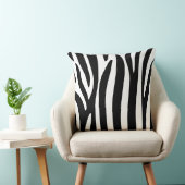 Zwart-witzebra afdrukken - Throw Cushion Kussen (Stoel)