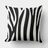 Zwart-witzebra afdrukken - Throw Cushion Kussen (Voorkant)