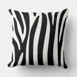 Zwart-witzebra afdrukken - Throw Cushion Kussen