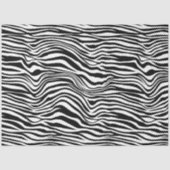 Zwart-witzebra afdrukken tissuepapier (Voorkant)
