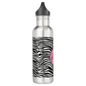 Zwart-witzebra afdrukken waterfles  (Links)