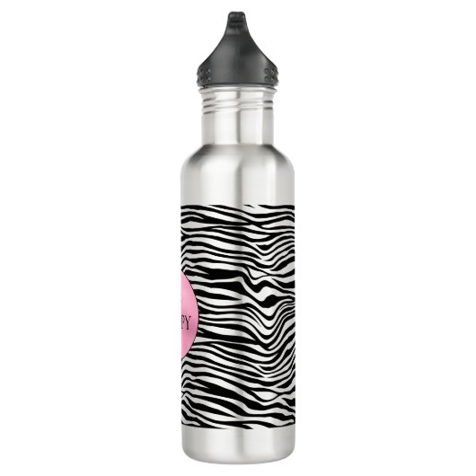 Zwart-witzebra afdrukken waterfles (Rechts)