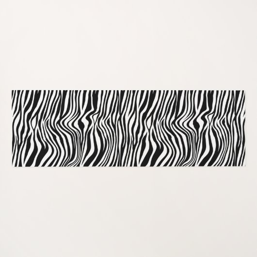 Zwart-witzebra afdrukken yogamat (Achterkant (horizontaal))