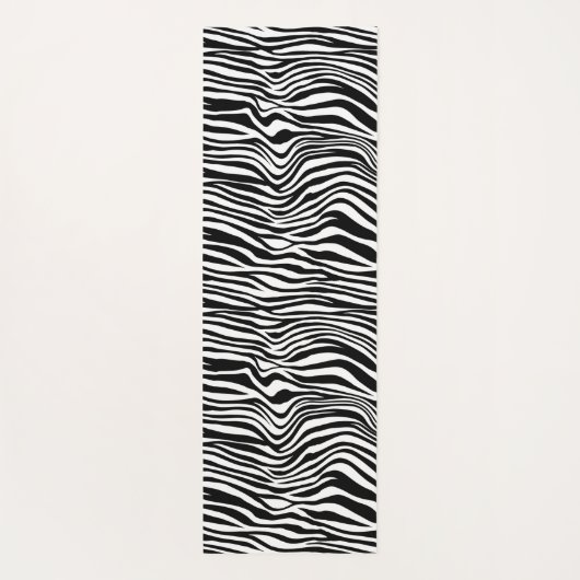 Zwart-witzebra afdrukken yogamat (Achterkant)