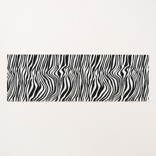 Zwart-witzebra afdrukken yogamat (Voorkant (horizontaal))