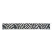 Zwart-witzebraafdrukken Grosgrain Lint (Voorkant)