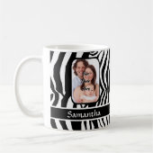 Zwart-witzebraafdrukken Koffiemok (Links)