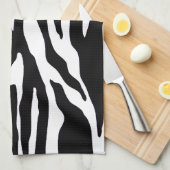 Zwart-witzebraafdrukken Theedoek (Quarter Fold)