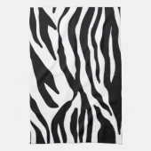 Zwart-witzebraafdrukken Theedoek (Verticaal)