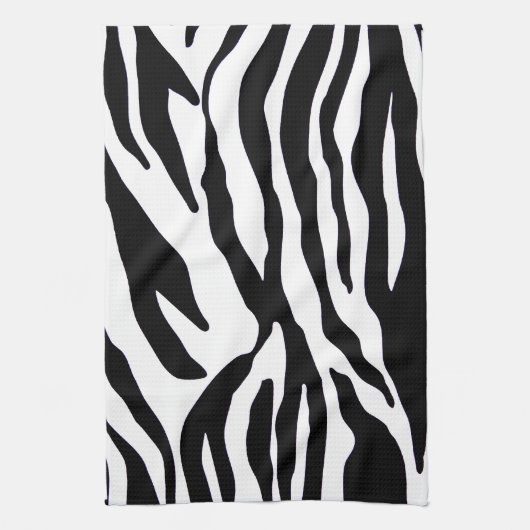 Zwart-witzebraafdrukken Theedoek (Verticaal)