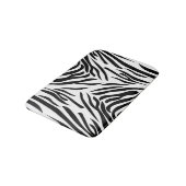 Zwart-witzebraafdrukpatroon Badmat (Gekanteld)