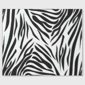 Zwart-witzebraafdrukpatroon Cadeaupapier (Vlak)