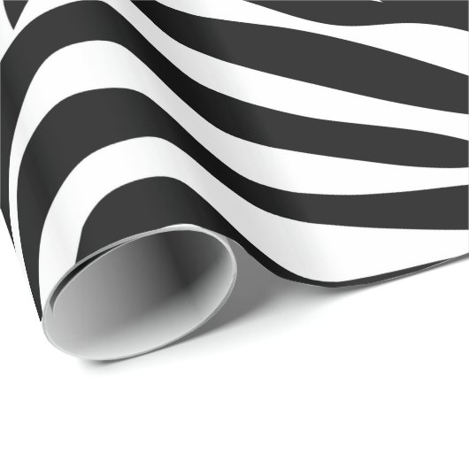 Zwart-witzebraafdrukpatroon Cadeaupapier (Rol Hoek)