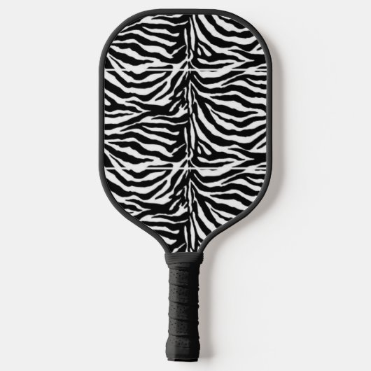 Zwart-witzebrapatroon Pickleball Paddle (Achterkant)