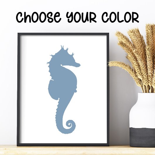 Zwart-witzeepaardje Foto Afdruk