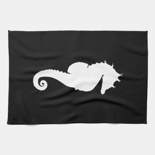 Zwart-witzeepaardje Theedoek (Horizontaal)