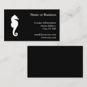 Zwart-witzeepaardje Visitekaartje (Voorkant / Achterkant)