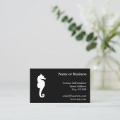 Zwart-witzeepaardje Visitekaartje (Staand voorkant)