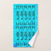 Zwart-witzeepaardje — Water Effect Bad Handdoek (Handdoek)