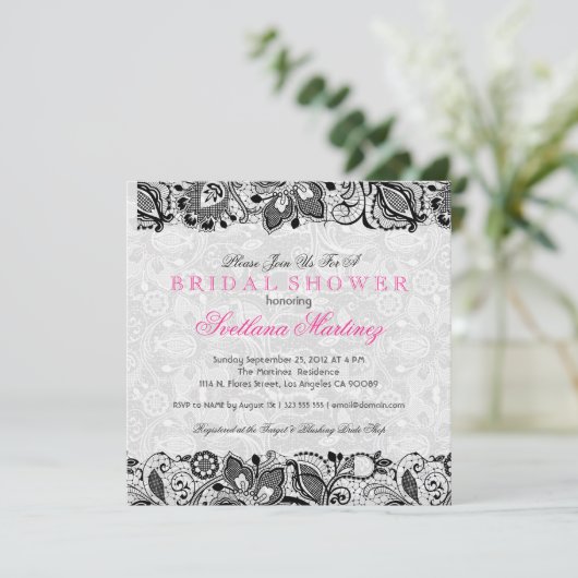 Zwart-witzijde en Damasmaskers Vrijgezellenfeest u Kaart (Staand voorkant)