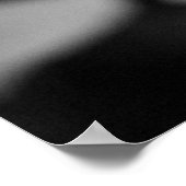 Zwart-witzwart-witzwart-wit-botervliesafdrukken Poster (Hoek)