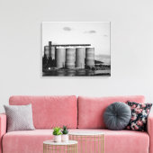 Zwart-witzwart-witzwart-witkorrels Canvas Afdruk (Insitu (Woonkamer))
