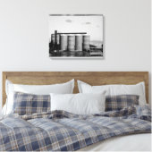Zwart-witzwart-witzwart-witkorrels Canvas Afdruk (Insitu (Slaapkamer))