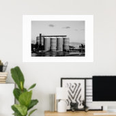 Zwart-witzwart-witzwart-witkorrels Poster (Thuiskantoor)