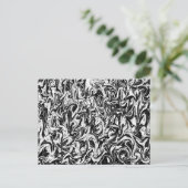 Zwart-witzwijn Briefkaart (Staand voorkant)