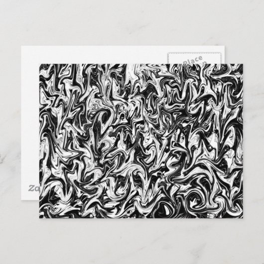 Zwart-witzwijn Briefkaart (Voorkant / Achterkant)