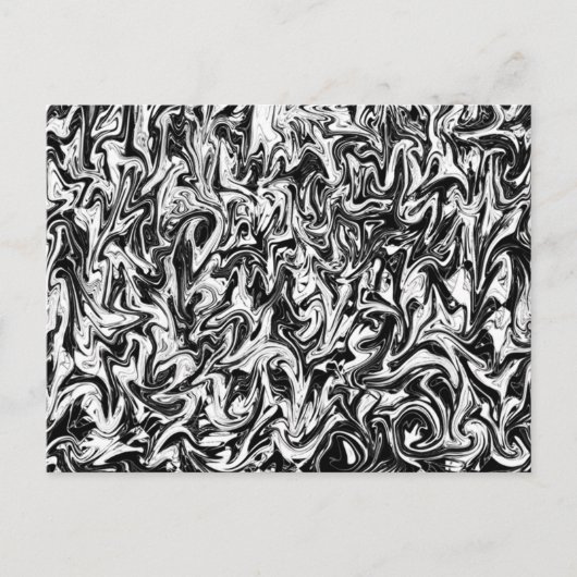 Zwart-witzwijn Briefkaart (Voorkant)