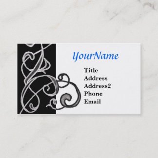 Zwart-witzwijn Visitekaartje