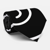Zwart-witzwitjes Stropdas (Opgerold)